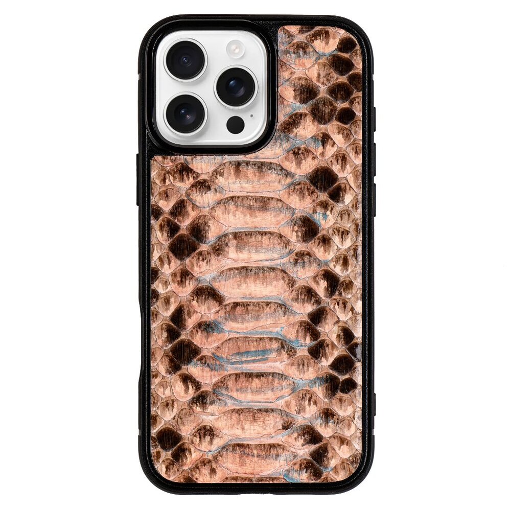 Luxury Handmade Iphone 16 Pro/Pro Max Case - Genuine Python Leather - Peru